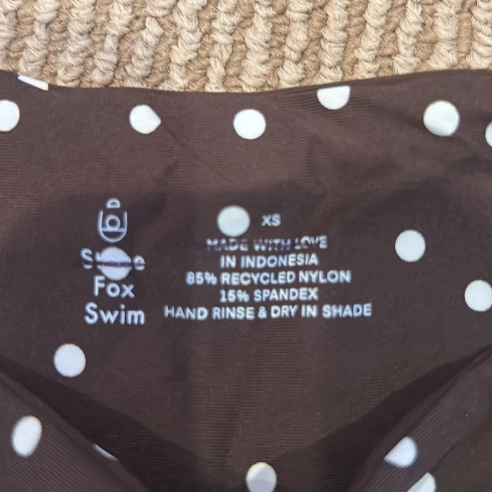 NWT FP x STONE FOX SWIM azalea one piece in terra dot size XS